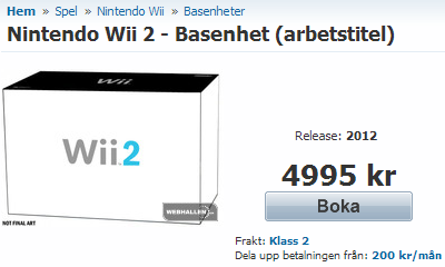 Pre-order Wii 2