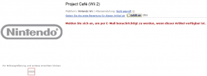 Amazon's Project Café listing