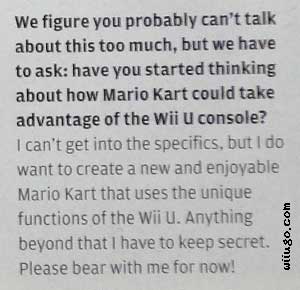 Hideki Konno teases Mario Kart Wii U in Nintendo Power