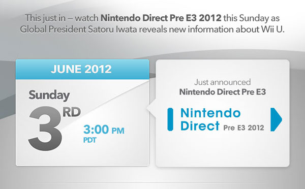 Nintendo Direct Pre-E3 Email